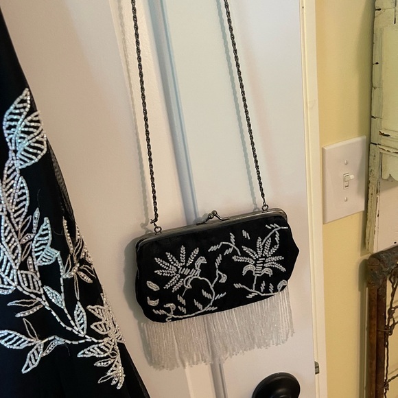 Black Strapless Beaded Gown - Picture 5 of 5